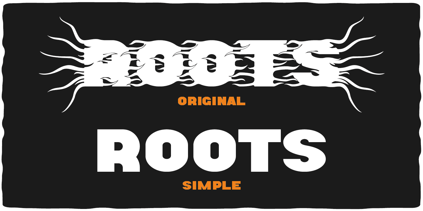 Ejemplo de fuente Roots #5